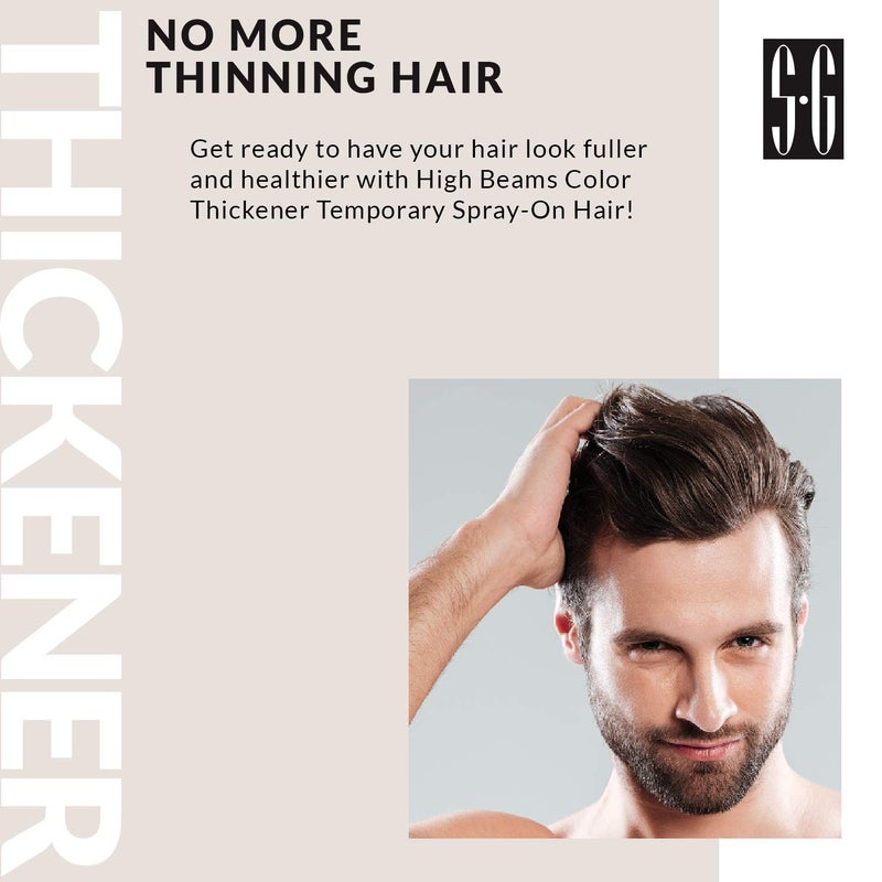 Salon Grafix High Beams Color Thickener Temporary Spray - Black for Unisex - 2.7 oz Hair Color - Image 2